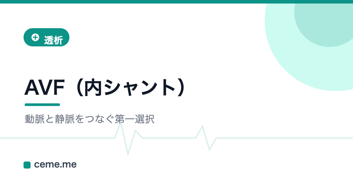 AVF 自己血管内シャント