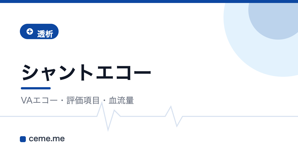 シャントエコー