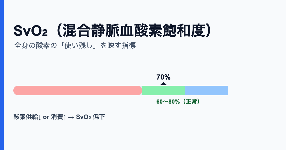 SvO2 混合静脈血酸素飽和度
